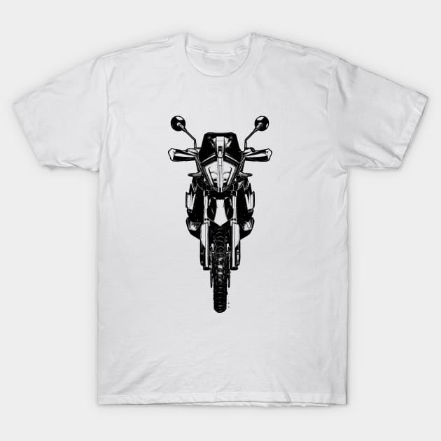 1290 Super Adventure Bike Sketch Art T-Shirt by KAM Std